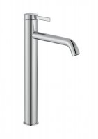 Roca Ona Chrome Smooth Bodied Extended Height Basin Mixer with Click-Clack Waste
