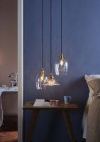 Accessory 1 Light Suspension Brass With Black Cable