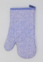 Le Chateau Lollipop Stripe Blue Single Oven Mitt