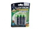 Lloytron B016 2 x NIMH AccuUltra High Capacity Rechargeable C Batteries 3000mAh