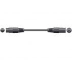 Chord 190.101 XLR-F to XLR-M Classic Black Microphone Cable 6.0 Metres - New
