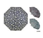 KS Brands UU0233 Ladies Fashion Flower Print Umbrella With Crook Handle - New