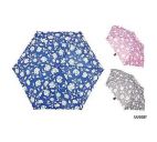 KS Brands UU0237 Ladies 3 Section Rose Handle Supermini Umbrella Assorted Shades