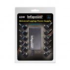 Infapower P033 Universal Laptop Power Supply 15-20V 65W Automatic 12 Tips - New
