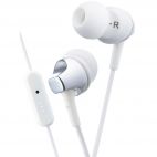 JVC HAFR325/WHITE 1.2m Cord Premium Sound In Ear Headphones with Remote & Mic