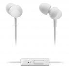 Panasonic RPTCM360/WHITE Tangle Free In-Ear Headphones with Remote and Mic - Wht