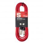 Stagg SMC6C XLR Plug 6m Male Female Microphone Balanced Audio Signal Cable Red
