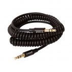 Groov-e GVAC10 Male to Male Gold 3.5mm Jack Aux-In Audio Cable 1.8m Coiled Cable