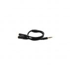 Groov-e GVAC15 3.5mm Audio/Headphone Braided Splitter Audio Cable Black - New