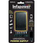 Infapower 2250mA Universal Multi-Voltage Power Supply with USB Port