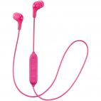 JVC HAFX9BT/PINK Gumy Wireless Bluetooth Elastomer In Ear Headphones - Pink