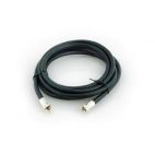 Lloytron A417 Satellite TV Cable 2m Extension Lead Nickel Plated Connector Black