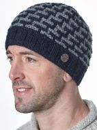 Pure Wool - Ladder Beanie - Black