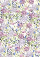 Lilac Garden Luxury Gift Wrap Sheet - Glitter - Glick