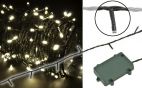 Fluxia 155.508 Battery Operated Warm White 160 LED String Lights 16m Length New