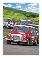 Birthday Card - Mini Car Racing In The Lead - Country Cards