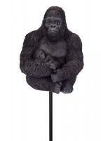 Vivid Arts Gorilla Mother & Baby - Plant Pal - Lifelike Garden Ornament Gift