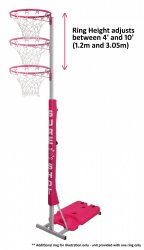 Sure Shot Easiplay Junior Netball Unit-Pink
