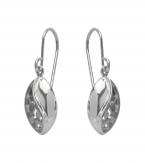 Silver 925 Oval Cut Out Drop Earrings