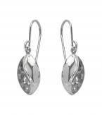 Silver 925 Oval Cut Out Drop Earrings