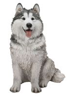 Vivid Arts Malamute Husky Dog - Garden Ornament 21cm - Indoor or Outdoor