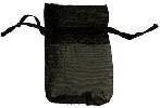 Small Black Organza Bag