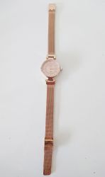 ETON Ladies Watch Metal Mesh Strap Rose Gold Diamante - 3298LM-RG