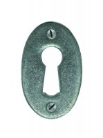 Pewter Oval Escutcheon