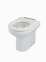 RAK Compact 45.5cm Rimless Back To Wall WC Pan With Soft Close Seat