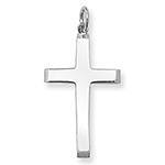 Silver Bevelled Cross