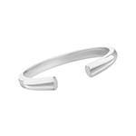 Silver Ladies Torque Ring Size O