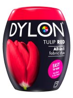 Dylon All-In-1 Fabric Dye Pod for Machine Use - Tulip Red