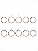 Rothley 25mm x 1829mm Curtain Pole with Solid Orb Finials, Brackets & Curtain Rings - Antique Copper
