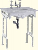 Burlington Georgian Sophia Marble Countertop and 65cm Basin with Wash Stand