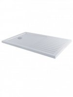 MX Elements 1400 x 900mm Walk-In Shower Tray with Drying Area