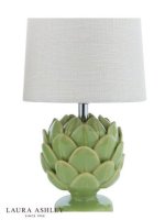 Laura Ashley Artichoke Twin Pack Table Lamp Green with Shade