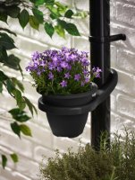 Clever Pots Drain Pipe Pot Holder Charcoal