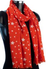 Star Design Scarf Pure Cotton