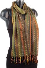 Soft Striped Womens Scarf