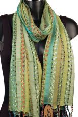 Soft Striped Womens Scarf