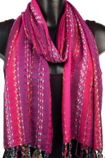 Soft Striped Womens Scarf
