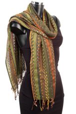 Soft Striped Womens Scarf