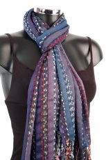 Soft Striped Womens Scarf