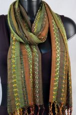 Soft Striped Womens Scarf