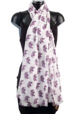 Elephant Design Scarf Cotton Pashmina