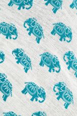 Elephant Design Scarf Cotton Pashmina