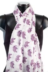 Elephant Design Scarf Cotton Pashmina