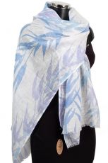 YS1014 Linen BambooPrint Summer Scarf