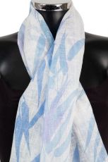 YS1014 Linen BambooPrint Summer Scarf