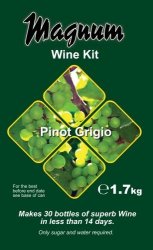 Magnum Pinot Grigio Homebrew Wine Kit- 30 Bottles